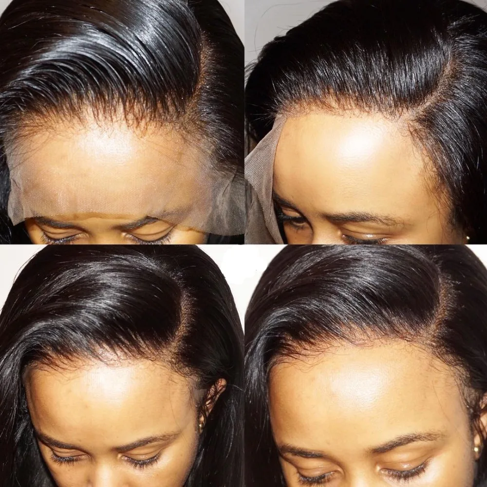 Miss Rola 13x4 Lace Front Glueless Wigs 100% Human Hair Body Wave Wig Wear & Go Glueless Wigs With Baby Hair