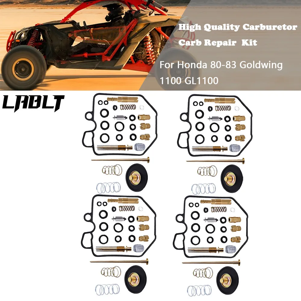 

4x Deluxe carburetor rebuild repair kit Fit For Honda 80-83 GL1100 Goldwing 1100