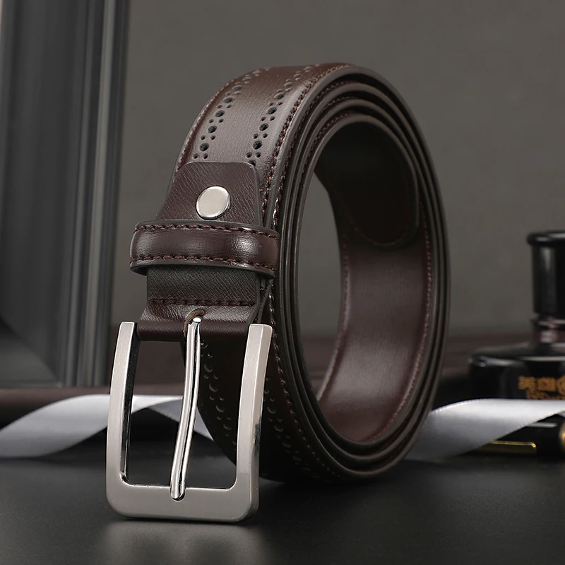 Men Belt Genuine Leather Dress Designers Belts for Men High Quality Business Work Casual Strap Coolerfire Brand Strap HQ226