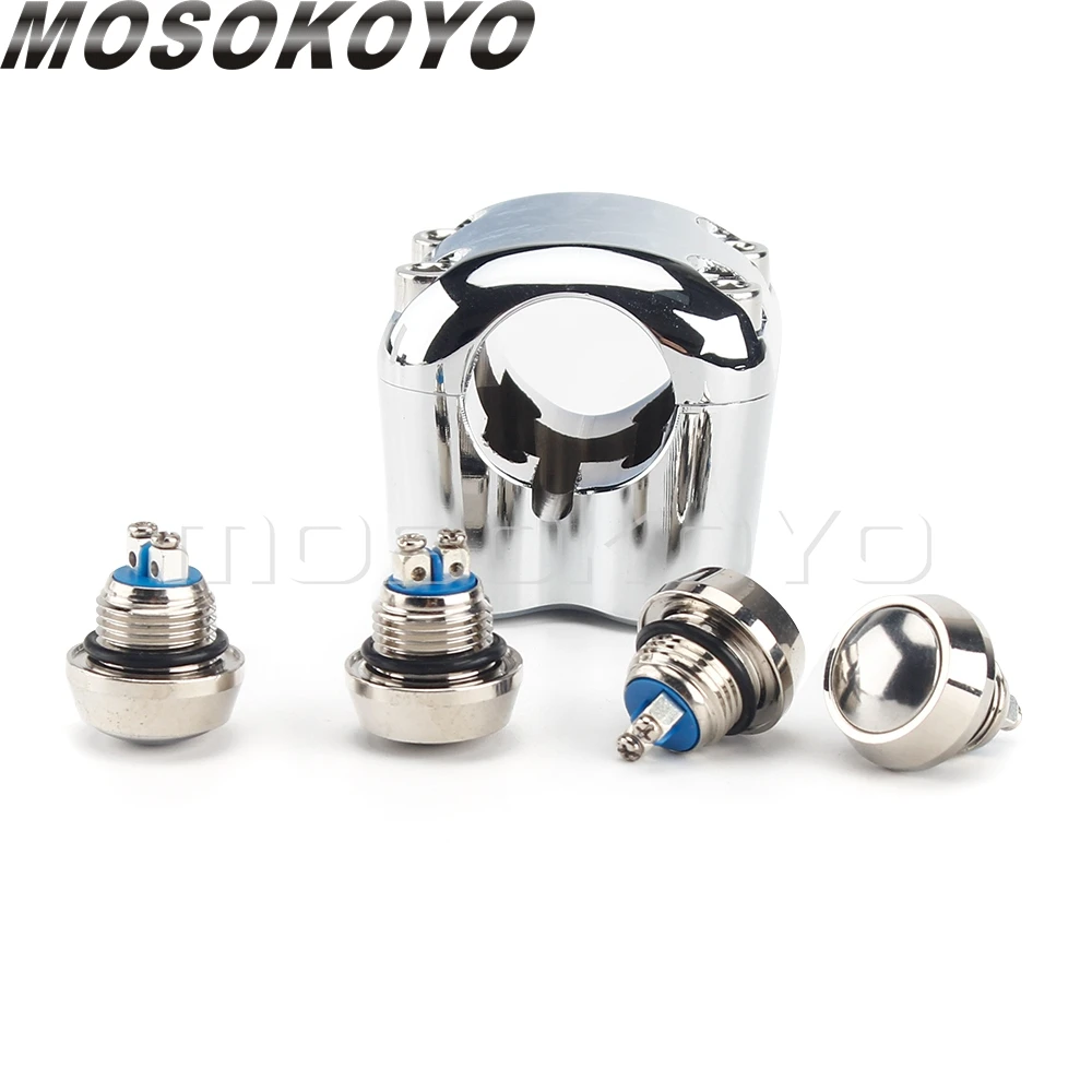 3&4 Buttons Motorcycle Switch 22mm 25mm Handle Controller Switches M-Unit Lights Starter Horn Universal 7/8" 1" Handlebar Switch