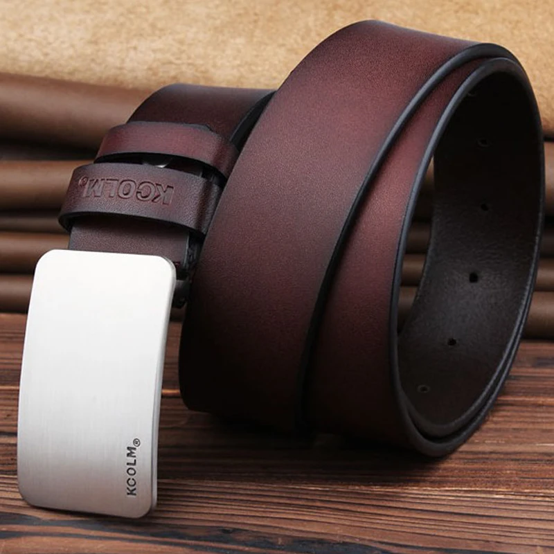 Man Belt Leather Elegant Black High Quality Male Casual Waist Belt for Jeans 150cm