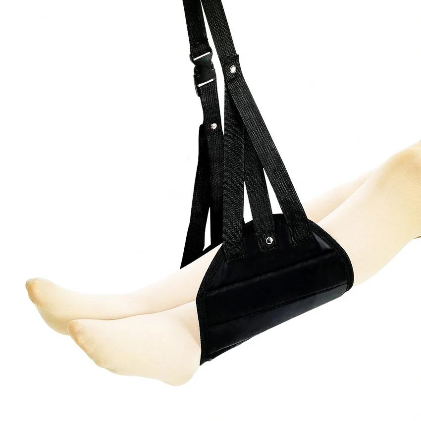 Portatile appeso piede amaca piedi poggiagambe tappetini amaca, scrivania ufficio altalena letto amaca gambe poggiapiedi con custodia