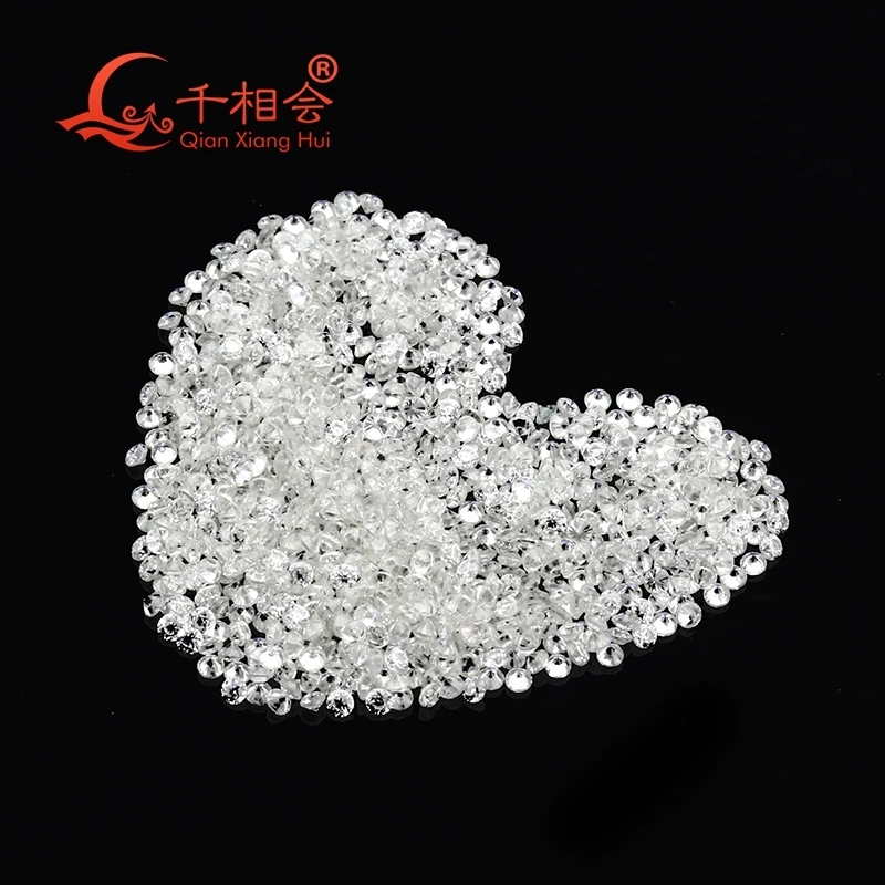 D white color vvs 0.9mm to 2.9mm small melee size  moissanite round shape loose stone for jewelry making
