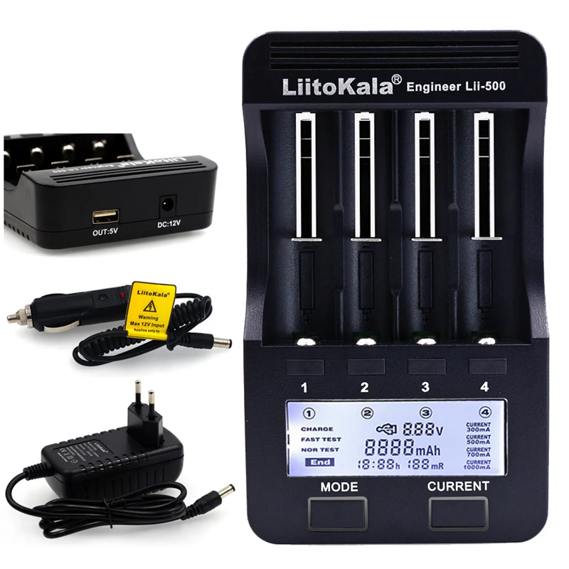 LiitoKala Lii-PD4 500 PL4 402 202 S1 S2 ładowarka do 18650 26650 21700 18350 AA AAA 3.7V/3.2V/1.2V bateria litowa NiMH