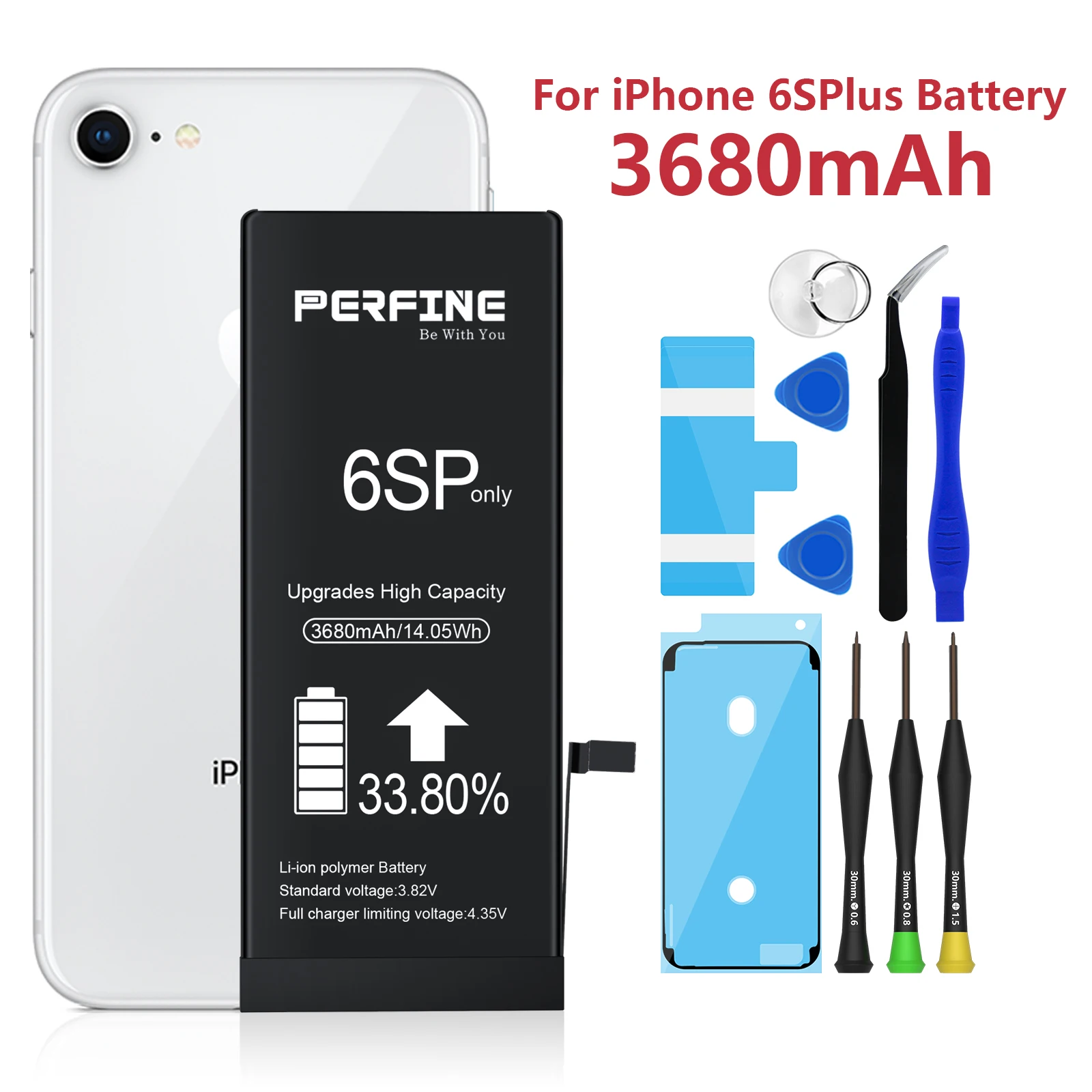 

Аккумулятор для Iphone 6S Plus A1699 A1634 A1687, 3680 мАч