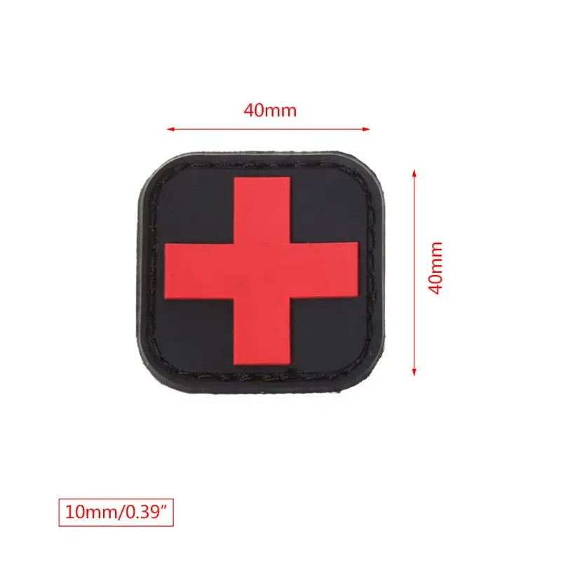 Armband First Aid Outdoor Hunting Medical Personnel Badge Brassard Red Sticker PVC Patch Morale Accessories