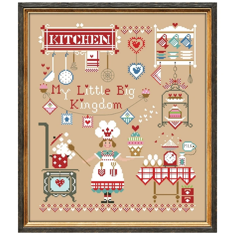 My favorite holidays cross stitch kit 18ct 14ct 11ct flaxen linen fabric cloth cotton thread embroidery DIY handmade