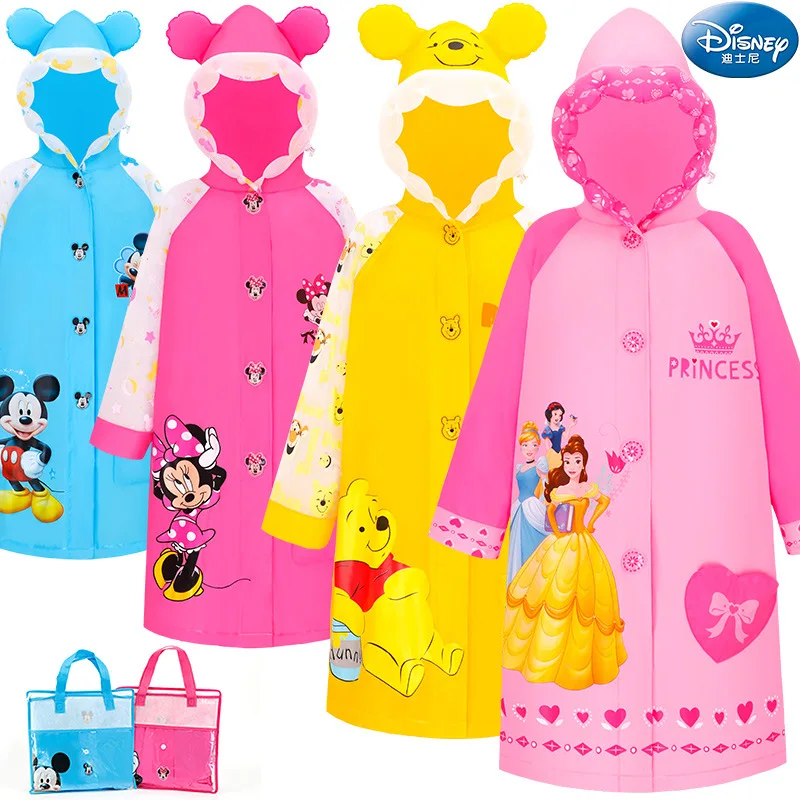 Disney Impermeabile Sveglio di Mickey Minnie impermeabile Dei Bambini Dei Bambini Della Ragazza del Ragazzo Poncho parapioggia Rainsuit donna degli