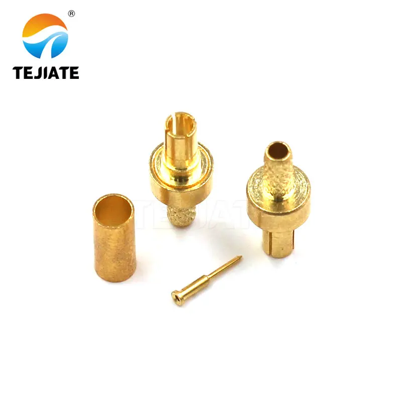 2PCS RF Connector CRC9 J/JW No Wires All Copper Gold-plated Or Nickel-plated