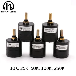 Bouteilles-Commutateur de potentiomètre END EIZZ, son stéréo, 24 étapes, amplificateurs audio, ajusteur de volume, atténuateur de contrôle, 10K, 25K, 50K, 100K, 250K