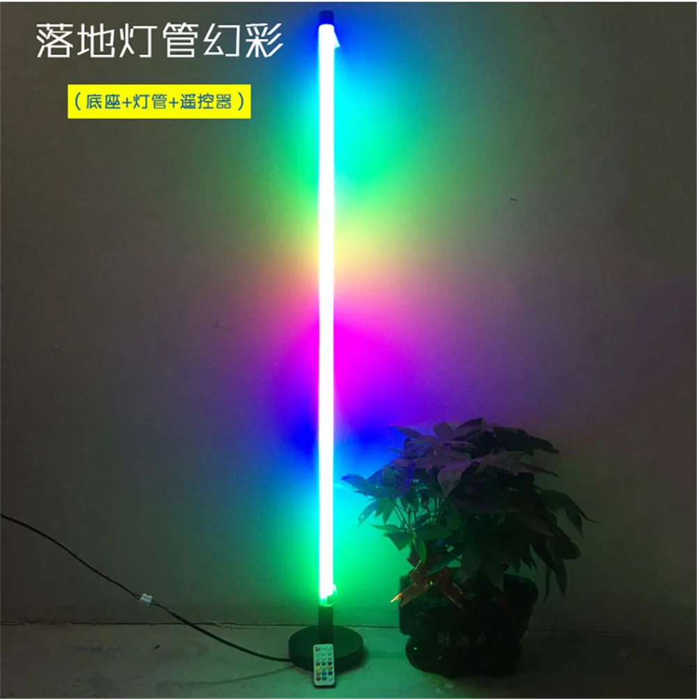 

5PCS Colorful RGB LED Tube Lamp E14 base with stand holder 1ft 2ft 3ft 4ft RGB Led Bar tube Remote Control ac220v with Plug