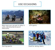 FX4 Pro Motorcycle Bluetooth Intercom 1200m #6