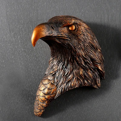 

eagle head head wall mural creative animal resin living room wall decoration bar stereo crafts personality statue