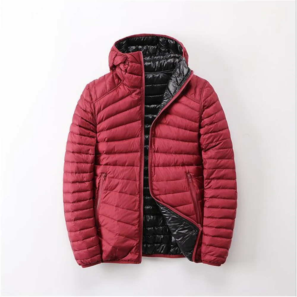 Ultra Thin Down Jacket for Women, Warm Coat, Two Side Parka, Female Outwear, Autumn, Winter, 2024