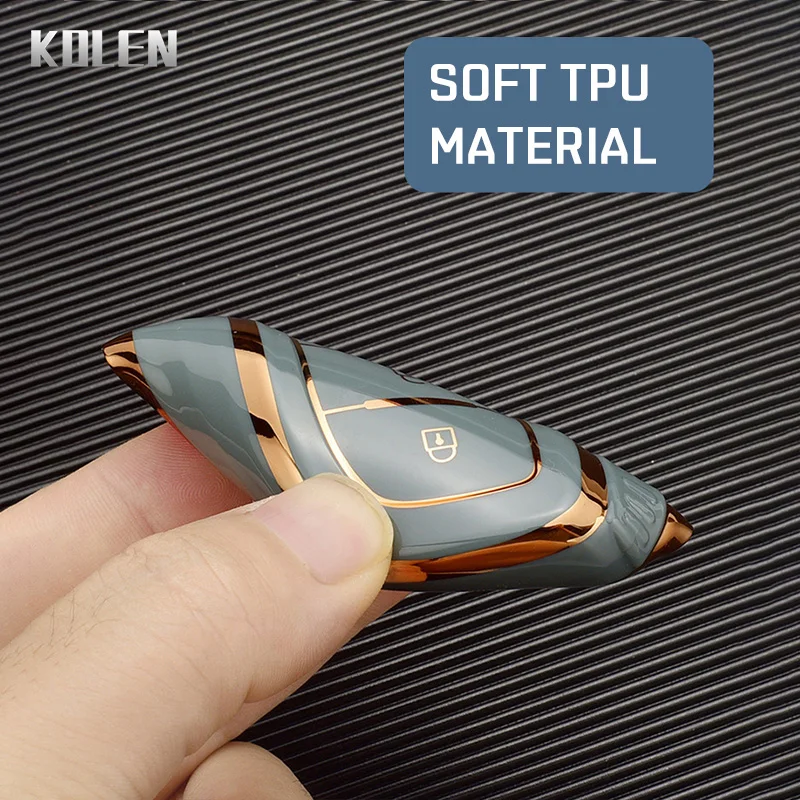 Plating TPU Car Key Case Shell Cover Fob For Hyundai Tucson Sonata Santa Fe Elantra Accent Solaris Verna ix25 ix35 i20 i30 i40