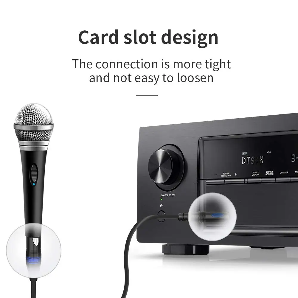 CHOSEAL 6.35Mm (1/4 Inci) Jack Ke Kabel XLR Kabel Audio Pria Ke Wanita untuk Speaker Mikrofon Penguat Konsol Suara