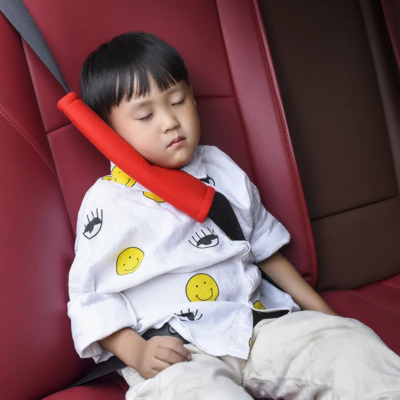 Cintura di sicurezza per auto coprispalle morbido coprispalle in pelle scamosciata protezione per spalle cuscino per dormire per bambini decorazione per auto