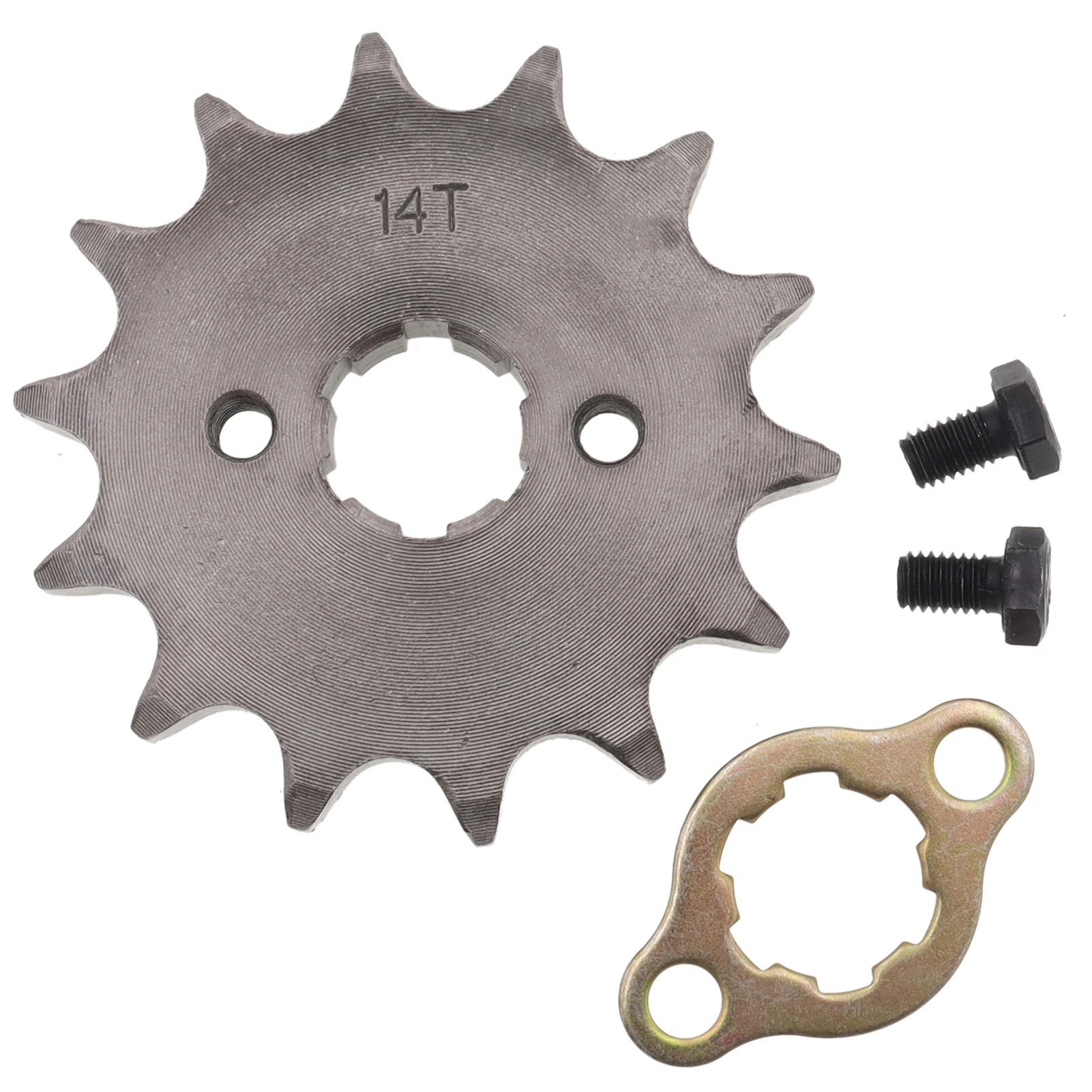 Front Engine 530# 20mm 10T 11T 12T 13T 14T 15T Teeth Chain Sprocket With Retainer Plate Locker for Motorcycle Dirt Bike ATV