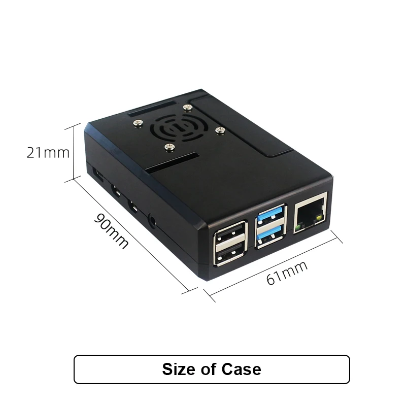 Raspberry Pi 4 ABS Case Upgraded Plastic Shell Black/Clear Box with Cooling Fan / Heat Sinks Optional for Raspberry Pi 4 Model B