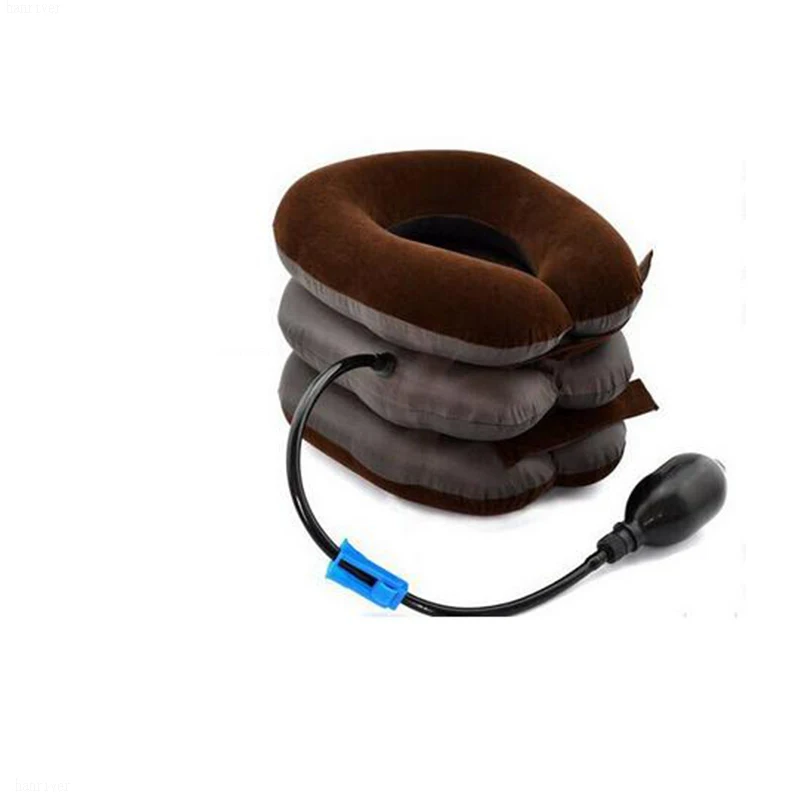 Hot!!! Cervical traction apparatus with inflatable neck neck stretcher health care toolsRelax tensions ease fatigue massage neck