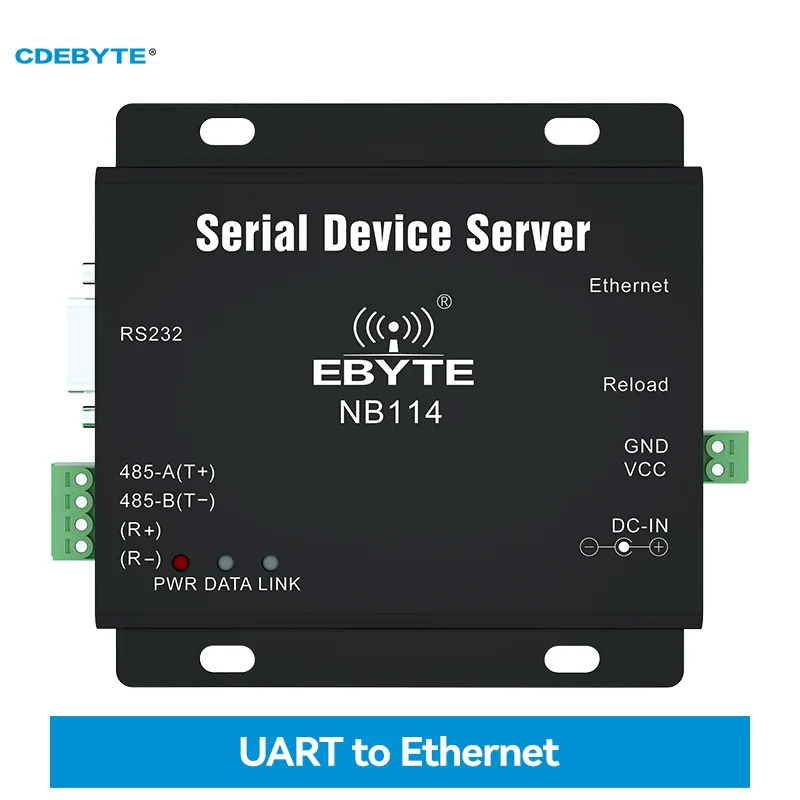 

Модем UART RS485/RS232/RS422 для Ehernet NB114 DNS MQTT TCP UDP ModBus Шлюз Фиксированный беспроводной сервер последовательных устройств на большие расстояния