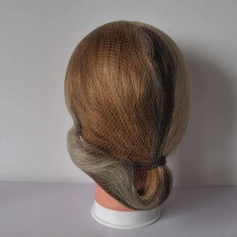 5mm nylon hair nets 20inch blonde color invisible hairnets