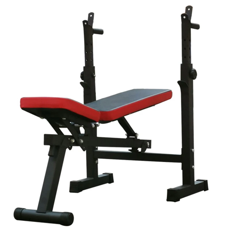 Multifunctional weightlifting bed bench press frame home fitness equipment bench press frame folding barbell frame bracket