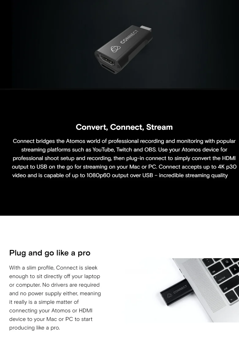 اتوموس توصيل 4K HDMI USB الجسور تيار OBS محول لمراقبة الكمبيوتر كاميرا البث المباشر بطاقة اكتساب