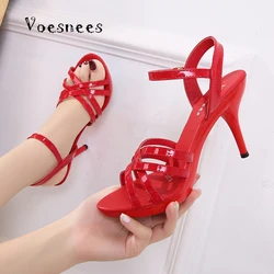 Women's Shoes High Heels Summer Sandals Sexy Platform Sandalia Feminina Colorful Shoes Club Part Slipers Front & Rear Strap Pump