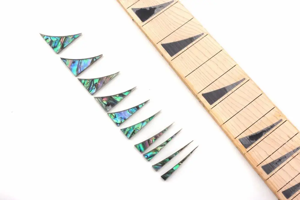 2Set (20pcs)Electric Guitar Fretboard Inlay Color Shark Fin Inlay Luthier Supply