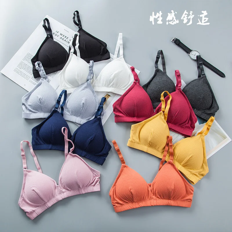 3D Sexy cotton Lingerie Seamless Sport Backless Strapless Top Bra Push Up Bralette Brassiere Women Underwear  wrap girls bra