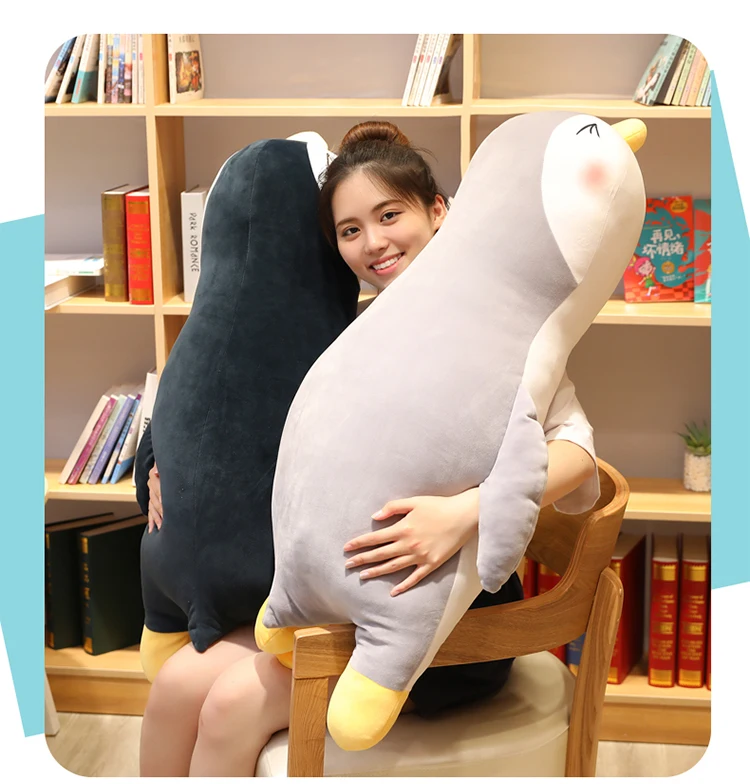 New Arrive 30-100CM Super Soft Lying Penguin Plush Toys Stuffed Cute Animal Children Lovely Cartoon Pilllows Gift For Kids