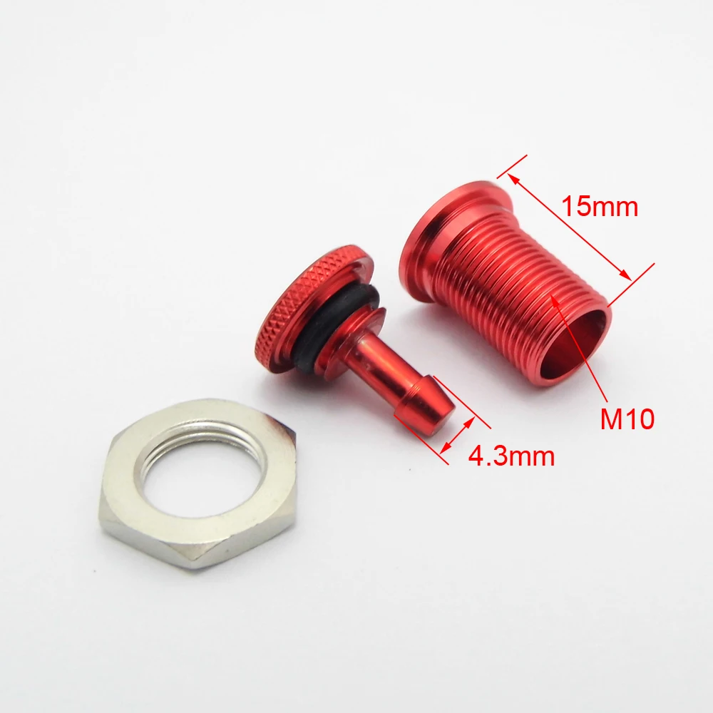 Aluminum Fuel Filler Pipe Tube Stopper Dot Line Plug Oil Connector Tank Lid Parts for  Nitro Gas RC Boat Car Airplane