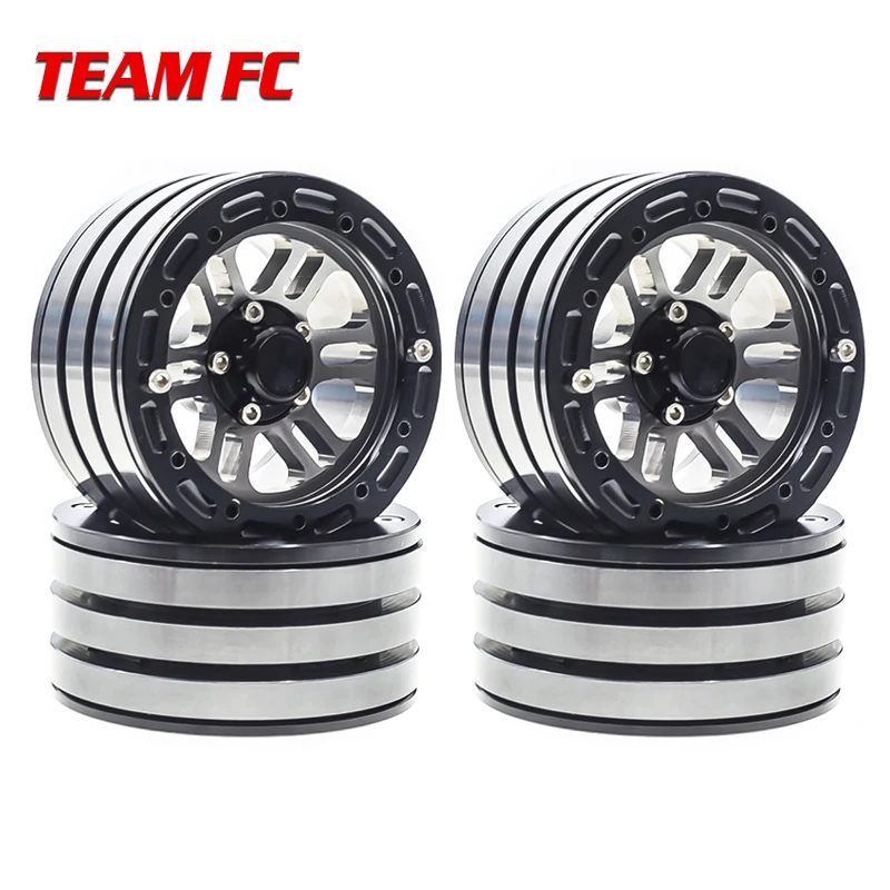 

4PCS Metal Beadlock 1.9 Wheel Rim for 1/10 RC Rock Crawler TRX-4 TRX4 D90 D110 TF2 Axial SCX10 90046 S206