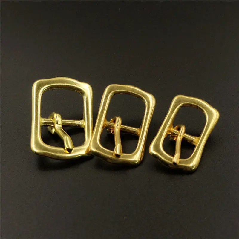 1 x Solid Brass Belt Buckle Tri Glide Middle Center Bar Buckle for Leather Craft Bag Strap Garment Belt Bridle Halter Harness