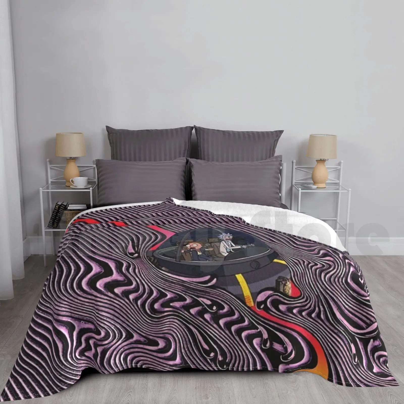 Current Impala Blanket Fashion Custom Landscape Purple Tame Quote City France Vintage Music Meme