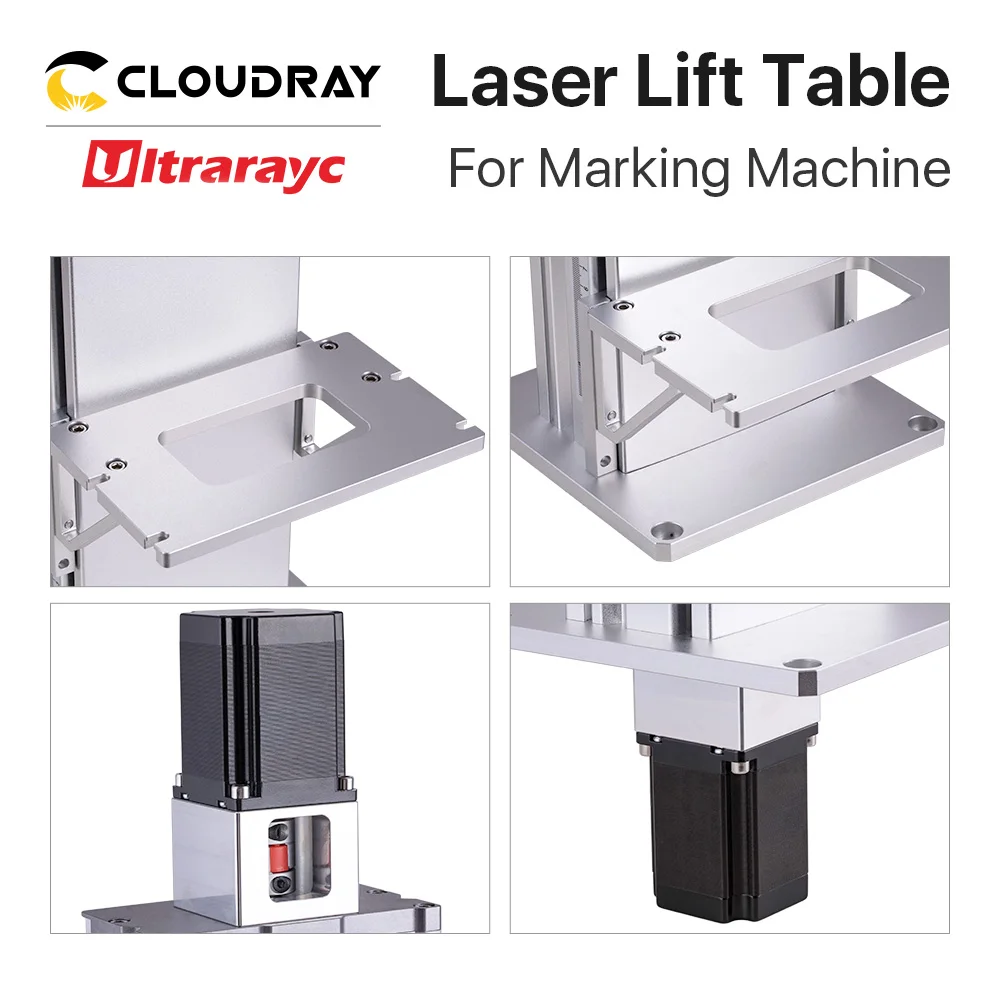 Ultrarayc Fiber Laser Marking Part Z Axis Lifting Table Height 500 & 800mm with Motor for DIY 1064nm Fiber Marking Part