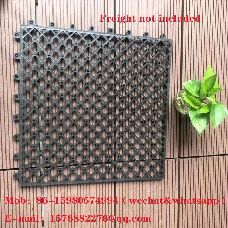 DIY outdoor floor bottom support floor mesh wood plastic floor connection accessories plastic wood floor mesh can be customized