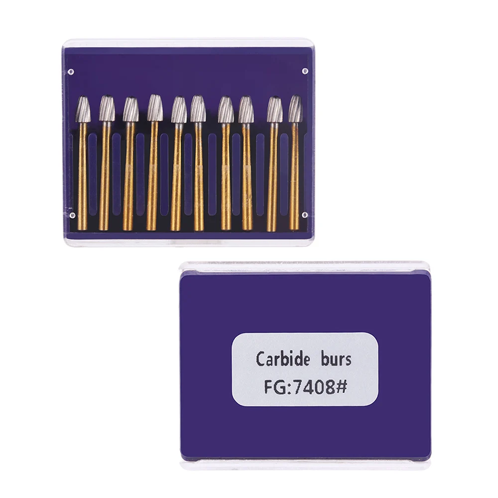 10 teile/schachtel AZDENT Dental Burs Wolfram Hartmetall Bohrer Für High Speed Handstück FG7901/FG7902/FG7406/FG7408 Trimmen & Finishing – Detail 6