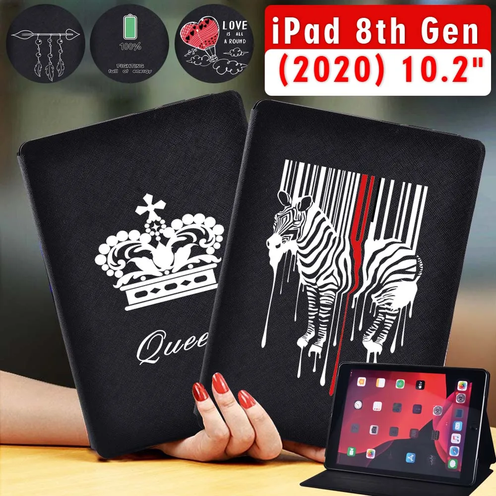 

Tablet Case for Apple Ipad 8 2020 8th Generation 10.2 Inch Shockproof Protective Shell + Free Stylus