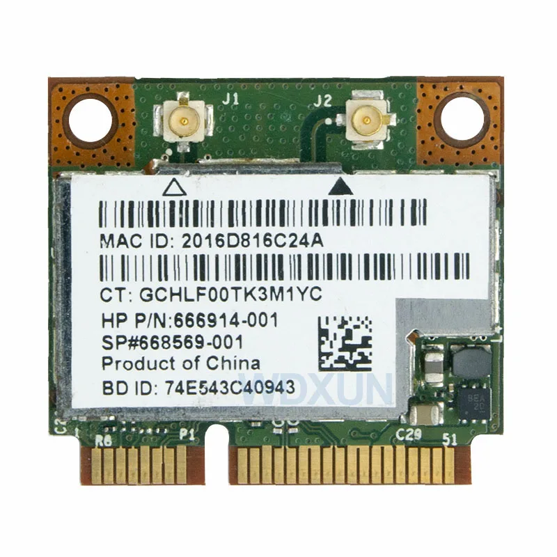 BCM943228HMB BCM943228 802.11a/b/g/n Mini pci-e Wifi Card 300Mbps 2.4Ghz 5Ghz wireless Bluetooth 4.0 Adapter DELL ASUS ACER