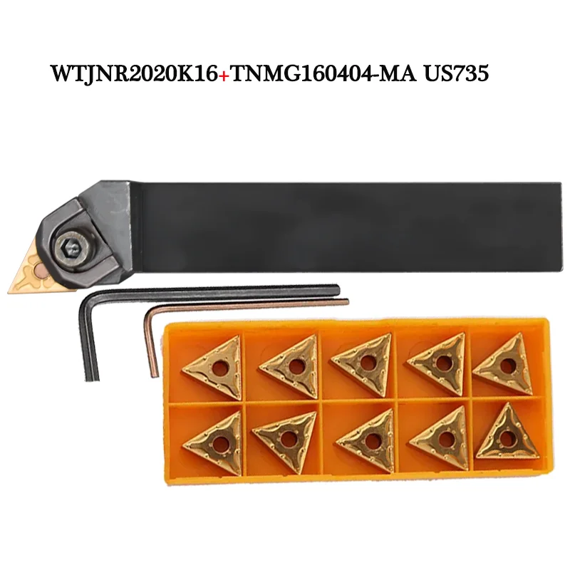Porte-outil de tournage externe pour tour CNC, 1 pièce, TNMG160404 TNMG160408 insertion pour P.M.K