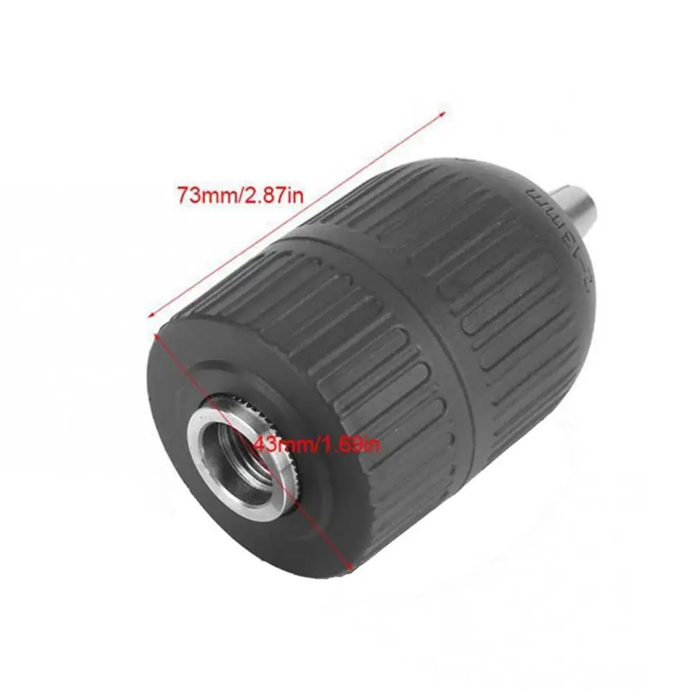 Portabrocas autoblocante, llave de mandril apretada a mano, martillo de impacto, soporte de broca de conversión, 2-13mm, 1/2 ", 20UNF