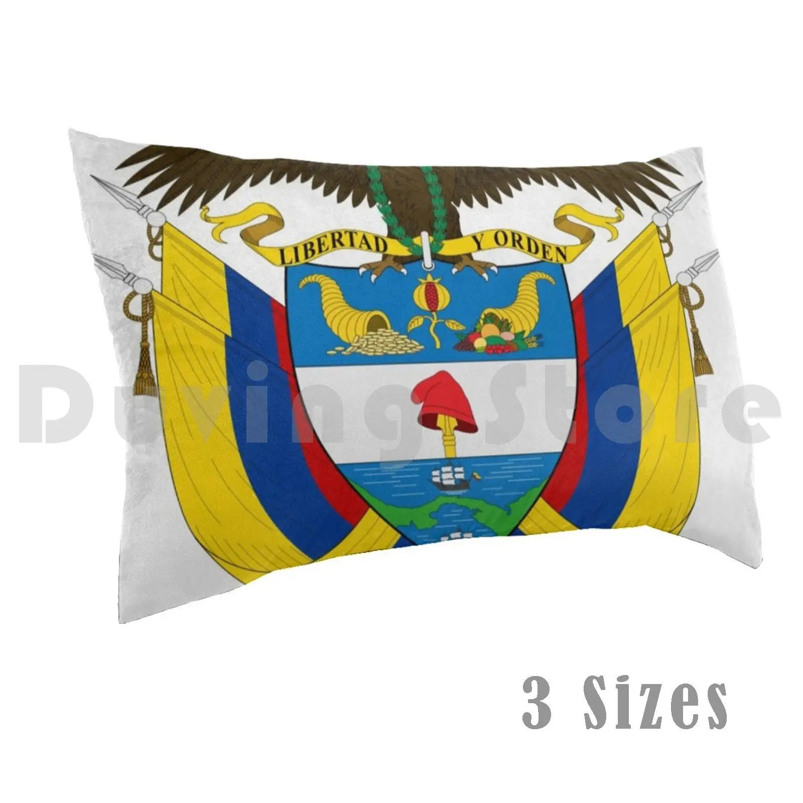 Colombia Pillow Case Printed 50x75 Aline Top Shower Flag Flags World Country Countries Europe Asia Africa