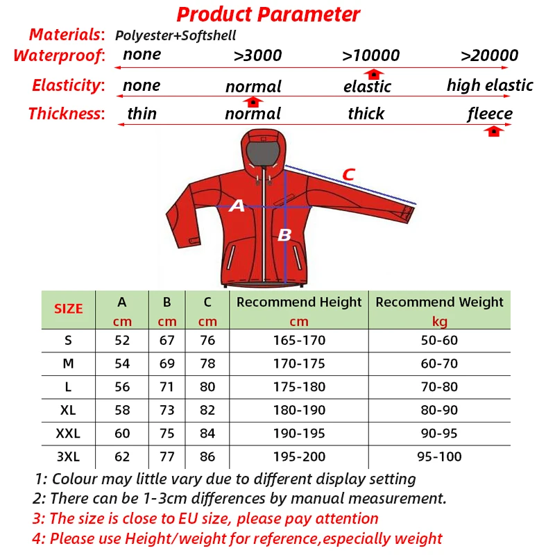 Imagem -06 - Cabolsa Térmico de lã Softshell Masculino à Prova de Vento Impermeável Cabolsa Esportivo Tops ao ar Livre Personalizar Caminhar Camping Esqui Inverno 2023