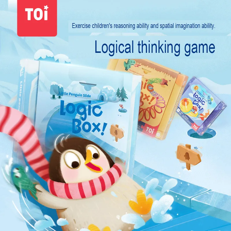 TOI Logic Box Magnetic Puzzle Children Logical Thinking Training Toys Parent-child Interactive Board Games Baby Kids 3Y+