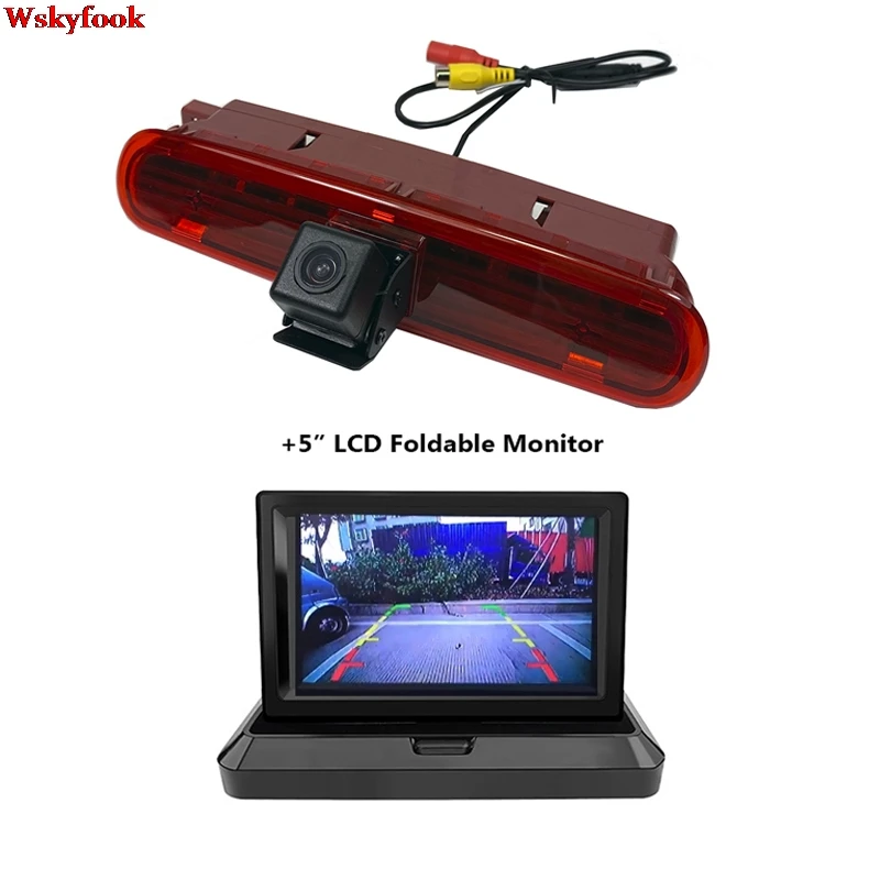 

Night Vision Car Brake Light Rear View Camera For FIAT Doblo (2010-Current) ，OPEL Combo(2011-2018) With 5inch LCD Monitor Kit