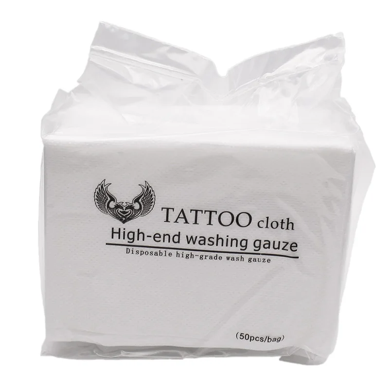 50pcs/Bag Wipe Paper Towel Tissue Disposable Body Art Permanent Makeup Cleaning Tattoo Supplies Accessories