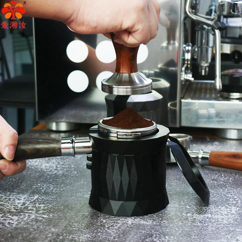 

Aixiangru Tamping Station,Coffee Powder Holder Aluminum Alloy Filling Coffee Machine Equipment Powder Cushion Barista Tools