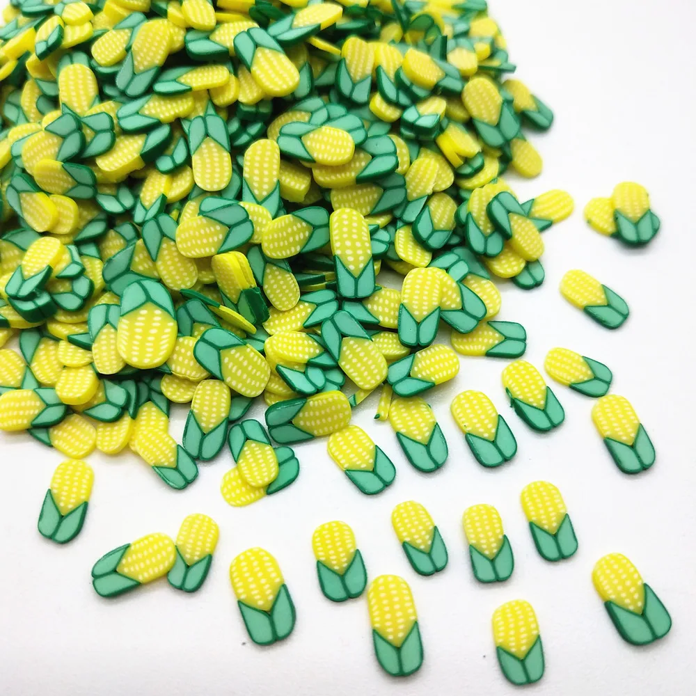 20g Corn Cob Polymer Clays for DIY Crafts Plastic Klei Mud Particles Nail Art Decoration Nails Tips Manicure Accessories